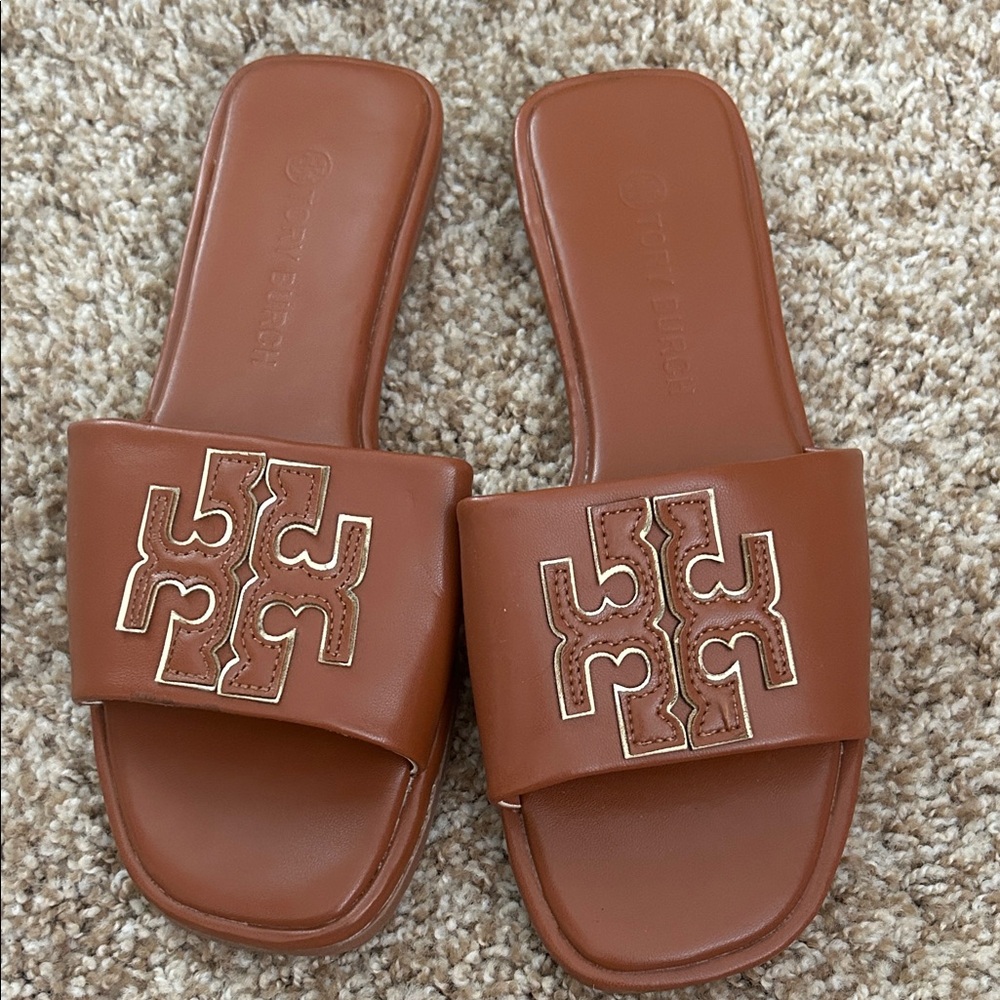 DH GATE Tan Slide Sandals